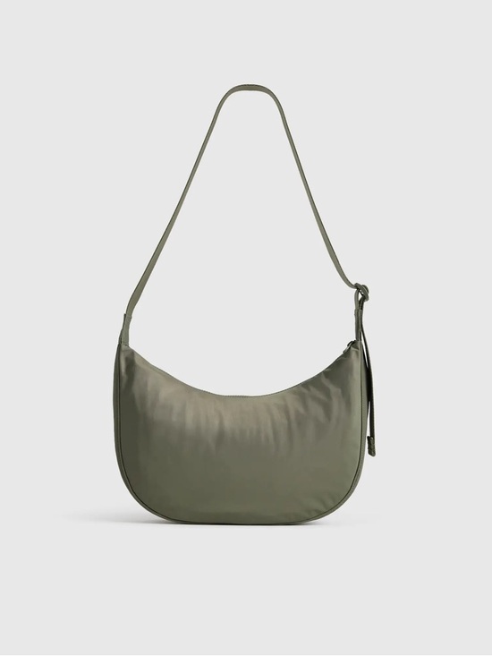 Quince Handbags - NEW Quince Revive Nylon Crescent Shoulder Bag